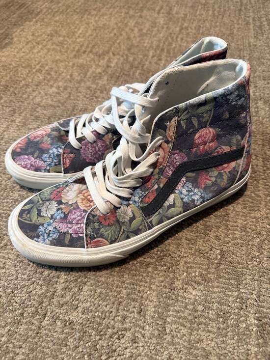 Vans Shoes - Vans Sk8-Hi Tapered Moody Peony Floral Print High Top Sneakers